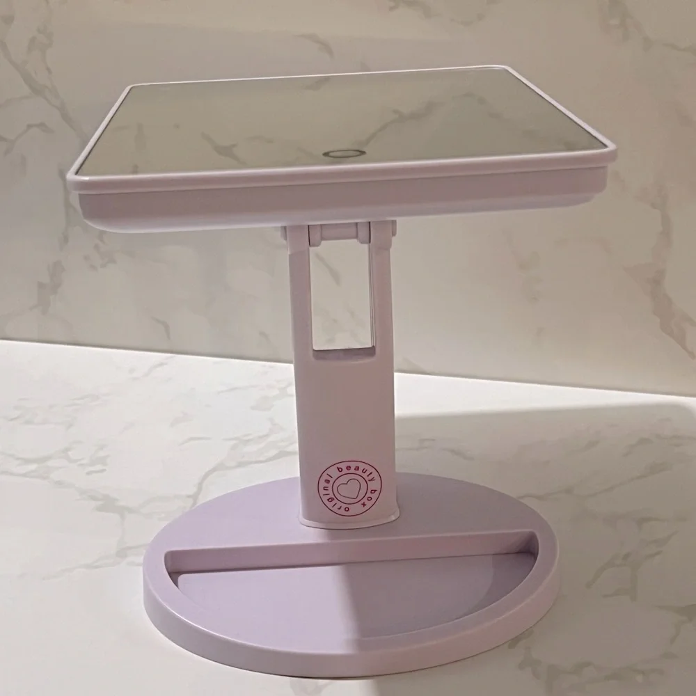 NEW! Original Beauty Box Lighted Adjustable Portable Mirror
